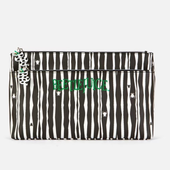 Warner Bros. Handbags - Beetlejuice makeup cosmetic bag.